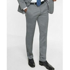 Express Mens Slim Wool Blend Oxford Suit Pant